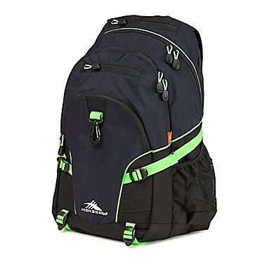 High Sierra Loop Backpack, Midnight Blue/Black/Lime