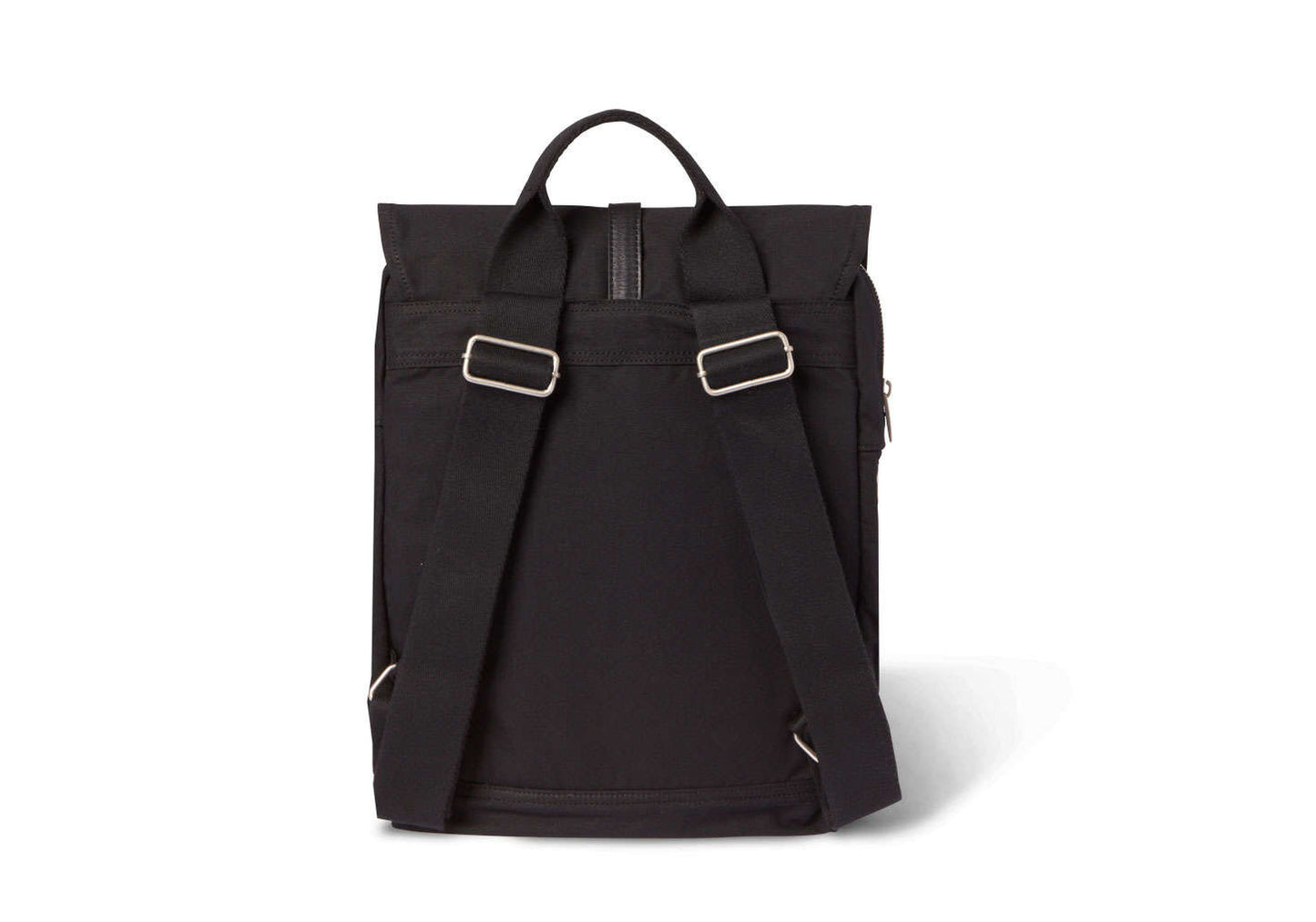 Black Utility Canvas Trekker Backpack